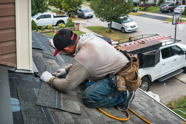 Professional Roofing technician working in Linwood, PA